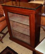 A late Victorian walnut pier cabinet, W.79cm, D.29cm, H.99cm