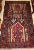 A Belouch prayer rug, 160 x 90cm