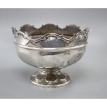 A silver rose bowl, 510 grams gross