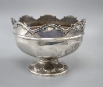 A silver rose bowl, 510 grams gross