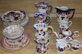 A quantity of Ironstone / Imari pattern ceramics