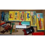 A collection of matchbox toys, six boxed, nine unboxed