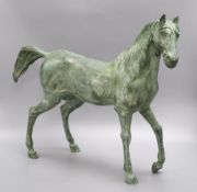 A modern bronze model of a horse, modern, height 46cm