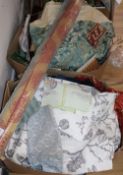 A quantity of textiles for upholstery etc.