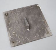 An 18th century slate sundial bearing solar calculations