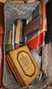 A quantity of board games, cards, shakes and a collection of cribbage boards in a large Gladstone-