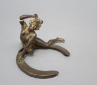 Georges Recipon, French, 1860-1920 , an erotic bronze figure, signed 'Recipon 1908-1911 and Susse