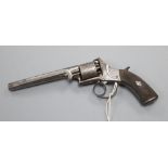 An Adams pattern spurless double action 5-shot percussion cap revolver