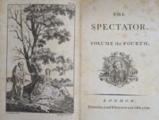 A collection of leather bindings, The Spectator