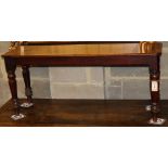 A Victorian mahogany window seat, W.106cm, D.31cm, H.46cm