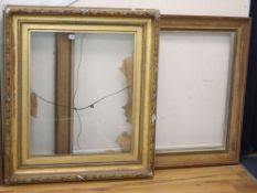 Two giltwood frames