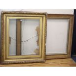 Two giltwood frames