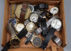 A Gents Omega watch and a collection of gents watches