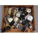 A Gents Omega watch and a collection of gents watches