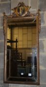 A reproduction gilt framed wall mirror, W.60cm, H.126cm