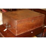 A Victorian mahogany silver chest, W.77cm, D.57cm, H.30cm