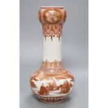 A Japanese Kutani vase, height 30cmCONDITION: There are one or two minor scuffs to the paint, it