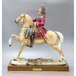 Bernard Winskell for Royal Worcester, a limited edition equestrian figure of 'Marlborough', No. 66/