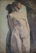 Kemp (fl. C. 1913-14), a folio of student's artworks, mostly charcoal nude studies including one oil