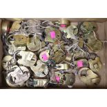 A quantity of old padlocks and keys