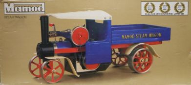 A boxed Mamod Steam Wagon