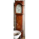 A George III mahogany longcase clock, H.197cm, W.49cm, D.25cm