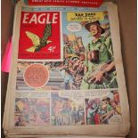 A collection of Eagle comics and an annual