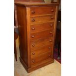 A Victorian mahogany Wellington chest, W.60cm, D.40cm, H.115cm