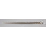 A George III silver meat skewer, William Edwards, London, 1802, 30.7cm, 2.5oz.