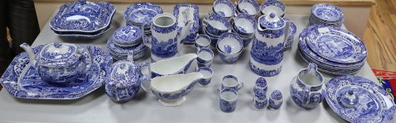 A blue and white Spode Italian part dinner tea and coffee serviceCONDITION: Tea, coffee and part
