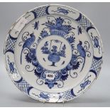An 18th century Delft charger