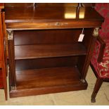 A Regency style mahogany open bookcase, W.77cm, D.26cm, H.79cm