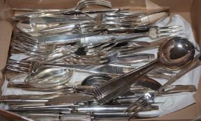 A collection of Elkington & Co plated flatware