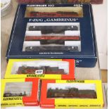 Fleischmann boxed HO 4894 set, 4828 and 4160 locos and tenders, 814098 tank loco