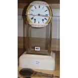 A French four glass mantel clock