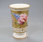 An early 19th century mantel spill vase, c.1815, Worcester or Spode, height 12cm