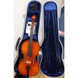 A Karl Hofner Bubenreuter 1996 violin, label to interior, cased