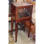 A Chinese hardwood tall open cabinet, W.50cm, D.38cm, H.110cm