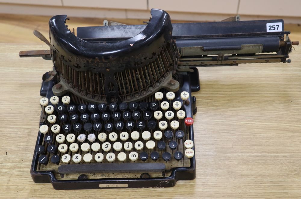 A Royal Bar-Lock typewriter