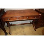 A Regency style mahogany sofa table a.f., W.110cm, D.56cm, H.73cm