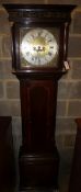 A George III banded oak eight-day longcase clock by Samuel Ashton, Macclease'd [Macclesfield],