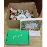 A quantity of Royal Albert, Royal Doulton and Beswick Beatrix Potter figures, etc.