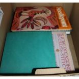 One box of books on embroidery