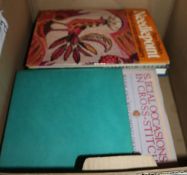 One box of books on embroidery