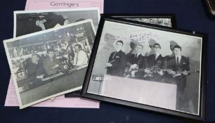 Cliff Richard and The Shadows, signed photos of The Shadows, a signed photo of Cliff Richard, two