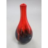 A Royal Doulton flambe vase, height 21cm