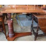 A Victorian mahogany patent adjustable reading table by Leveson & Sons, London, W.80cm, D.40cm