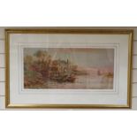 Stuart Lloyd (1875-1929), watercolour, The Ford at Arun, signed and dated 1911, 29 x 63cm