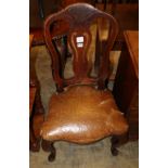 A Queen Anne style dining chair