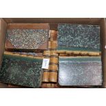 A collection of 19th century bindings in German and French, including works by Goethe (17 vols),